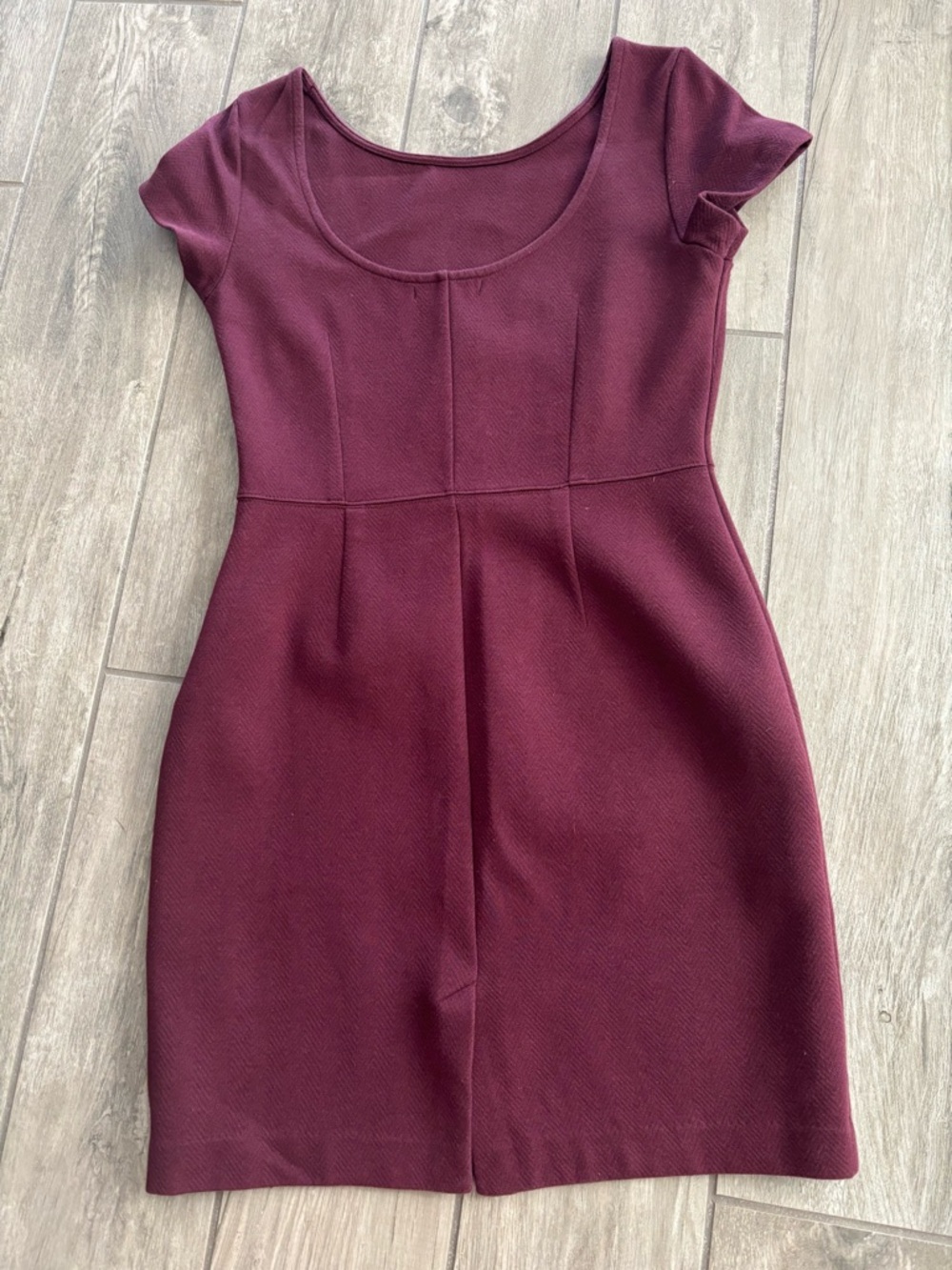 Banana Republic Factory Scoop Neck Mini Dress in Wine